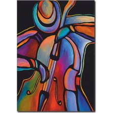 La Vita E Bella Çello Çalan Adam Kanvas Tablo SY-1001