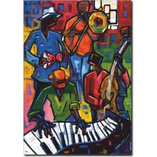 La Vita E Bella Renkli Müzisyenler Temalı Kanvas Tablo SY-1016