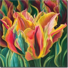 La Vita E Bella Canlı Renkler Soyut Kanvas Tablo SY-1028