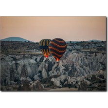 La Vita E Bella Ürgüp ve Uçan Balonlar Kanvas Tablo TY-1016