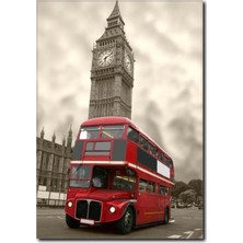 La Vita E Bella Londra ve Kırmızı OtobüsTemalı Kanvas Tablo TY-1038