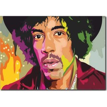 La Vita E Bella Jimi Hendrix Kanvas Tablo UN-1064