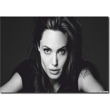 La Vita E Bella Siyah Beyaz Angelina Jolie Tablosu UN-1075