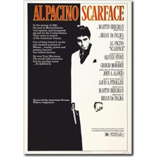 La Vita E Bella Scarface Film Afişi Temalı Kanvas Tablo VR-1001