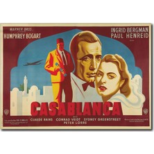 La Vita E Bella Renkli Casablanca Film Afişi VR-1004