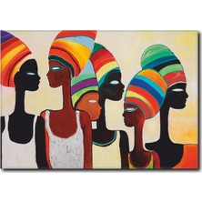 La Vita E Bella Renkli Kadınlar Kanvas Tablo WM-1009