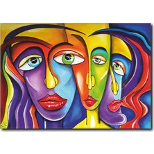 La Vita E Bella Soyut Kadınlar Temalı Kanvas Tablo WM-1031