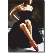 La Vita E Bella Balerin Kız Temalı Kanvas Tablo WM-1037