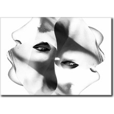 La Vita E Bella Kadın Yüzü Temalı Kanvas Tablo WM-1042