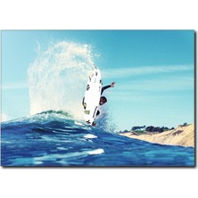 La Vita E Bella Dalgalarda Sörf Temalı Kanvas Tablo YF-1037