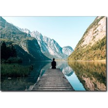 La Vita E Bella Doğada Yoga Temalı Relaxing Kanvas Tablo YF-1044