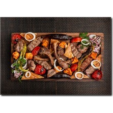 La Vita E Bella Karışık Izgara Kebap Kanvas Tablo YM-1002