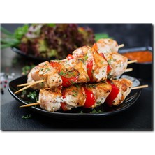 La Vita E Bella Tavuk Şiş Kanvas Tablo YM-1003