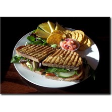 La Vita E Bella Tost Tabağı Temalı Kanvas Tablo YM-1026