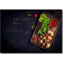 La Vita E Bella Sebze Izgara Kanvas Tablo YM-1038