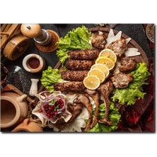 La Vita E Bella Karışık Izgara Kebap Kanvas Tablo YM-1053