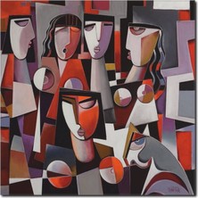 La Vita E Bella Modern Soyut Tablo SY-1024