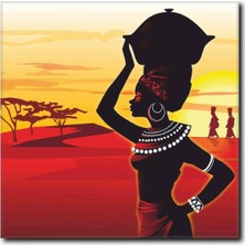 La Vita E Bella Afrikalı Kadın Kanvas Tablo WM-1024