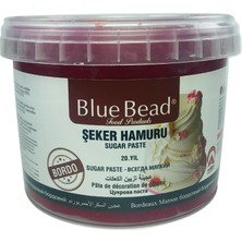 Blue Bead 1 kg Bordo Şeker Hamuru