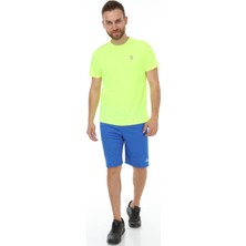 Sportech Fly Bisiklet Yaka Erkek Fıtness Tişört Neon Sarı