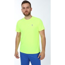 Sportech Fly Bisiklet Yaka Erkek Fıtness Tişört Neon Sarı