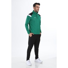 Sportech Walk Yarım Fermuarlı Erkek Eşofman Takımı Yeşil
