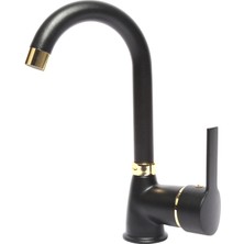 Ema Beyaz Gold Lux Lavabo Bataryası