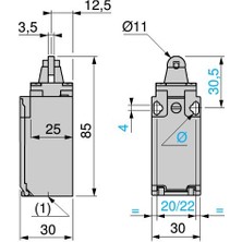 Telemechanique Telemecanique XCKD2102P16 Çelik Makararıpimli Siviç Şalter