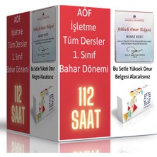 Enine Boyuna Eğitim AÖF İşletme 1. Sınıf Bahar Dönemi Tüm Dersler USB Eğitim Seti