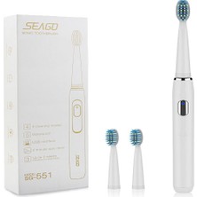 Seago USB Şarj Edilebilir Sonic Elektrikli Diş Fırçası- beyaz