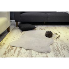 Tappeto Rex Tavşanı Postu Gri 75 x 10 0