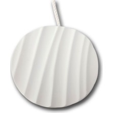 Alesta Home Döküm Yuvarlak Mıknatıslı Perde Tutucu Magnet 8x48cm - Beyaz, 100 cm