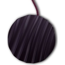 Alesta Home Döküm Yuvarlak Mıknatıslı Perde Tutucu Magnet 8x48cm - Mor, 100 cm