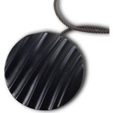 Alesta Home Döküm Yuvarlak Mıknatıslı Perde Tutucu Magnet 8x48cm - Siyah, 100 cm