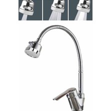 Yayke Mix Kuğu Mutfak Evye Batarya 3 Fonksiyonlu Oynar Başlıklı