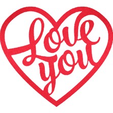 LORA DAVET Keçe Amerikan Servis (6 ADET) KIRMIZI 16542