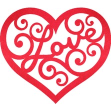 LORA DAVET Keçe Amerikan Servis (2 ADET) KIRMIZI 16531