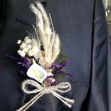 LORA DAVET Damat ve Arkadaşları Için Yaka ÇIÇEĞI BEYAZ 54630