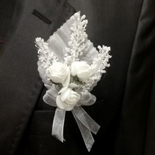 LORA DAVET Damat ve Arkadaşları Için Yaka ÇIÇEĞI BEYAZ 54642