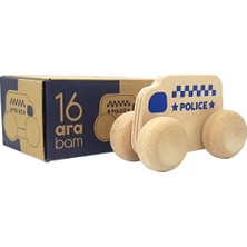 Kozi Wood Ahşap Oyuncak Araba Kamyon Otobüs Itfaiye Ambulans