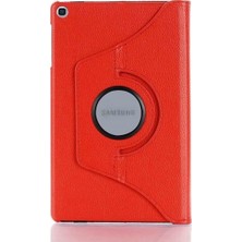 Tekno Grup Samsung Galaxy Tab S6 Lite (P610) Kılıf Dönebilen Standlı Kapaklı Kılıf Kırmızı