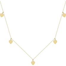 Glorria Altın Kalp Kolye