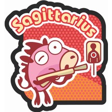 Sticker Atölyesi Sagittarius Yay Burç Zodiac Sticker - 300095 x