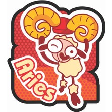 Sticker Atölyesi Aries Koç Burç Zodiac Sticker - 30001