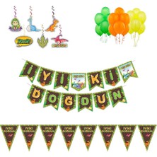 Parti Furyası Dinazor Doğum Günü Süsleme Seti