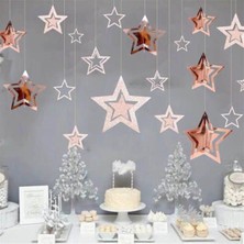 My Paper Craft 3D Yıldız Tavan Süsü (Rose Gold)