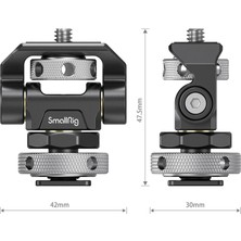 Smallrig 2905 Dönebilen, Eğilebilen, Ayarlamalı Cold Shoe Mount Monitör Bağlantısı