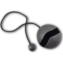 Alesta Home Metal Yuvarlak Mıknatıslı Perde Tutucu Magnet 10x48cm - Gri, 100 cm