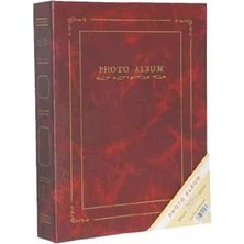 Acr 200’LÜK 10X15CM Ciltbezli Fotoğraf Albümü - Bordo