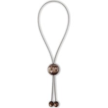 Alesta Home 2 Renk Epoksi Yuvarlak Perde Tutucu Magnet 5x30cm - Kahverengi, 100 cm